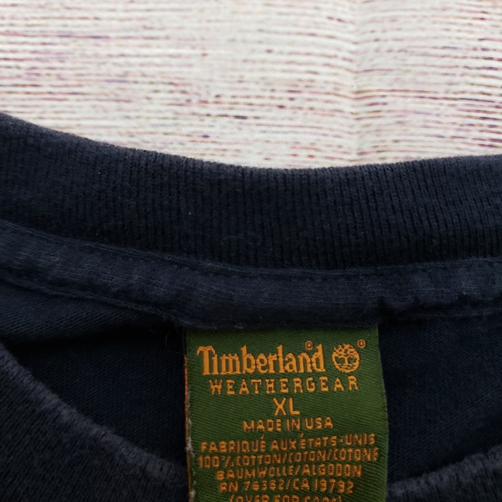Mens Timberland Spell Out T-Shirt Blue Size XL - Picture 3 of 6